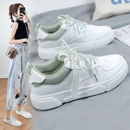 Women Sneakers Shoes Flat Shoes Spring Trend Casual Flats Sneakers Female New Fashion Comfort White Platform Vulcanized Shoes