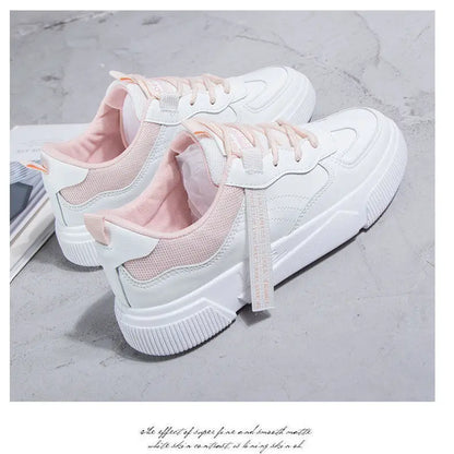 Women Sneakers Shoes Flat Shoes Spring Trend Casual Flats Sneakers Female New Fashion Comfort White Platform Vulcanized Shoes