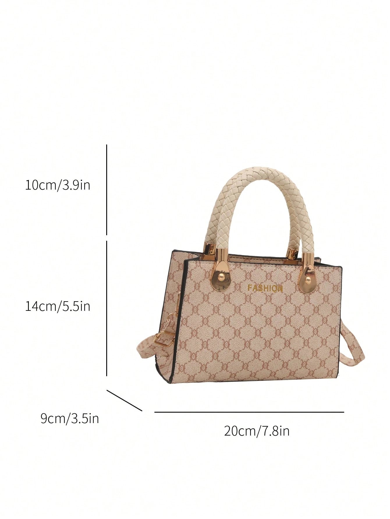 Fashionable,Minimalist,Casual,Fashionable,Minimalist,Casual,Mini Square Bag Braided Detail PU for Girl, Teen Girls