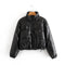 Faux Leather Cotton Jacket