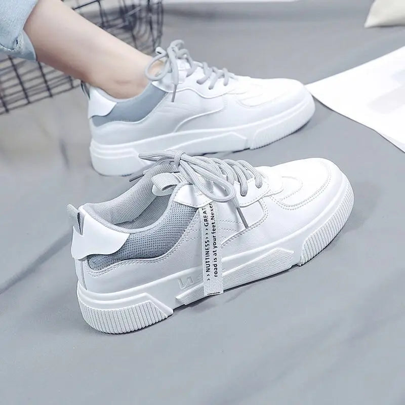 Women Sneakers Shoes Flat Shoes Spring Trend Casual Flats Sneakers Female New Fashion Comfort White Platform Vulcanized Shoes